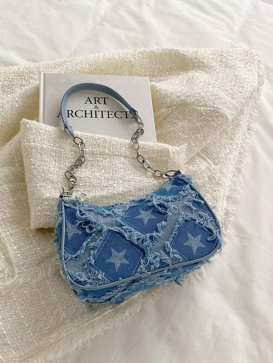 Women’s Shoulder Bag with Decorative Buckle & Chain Strap – Crossbody Hobo Bag and Wallet Set, Small/Medium Size, Perfect for Shopping, Work & Gifts