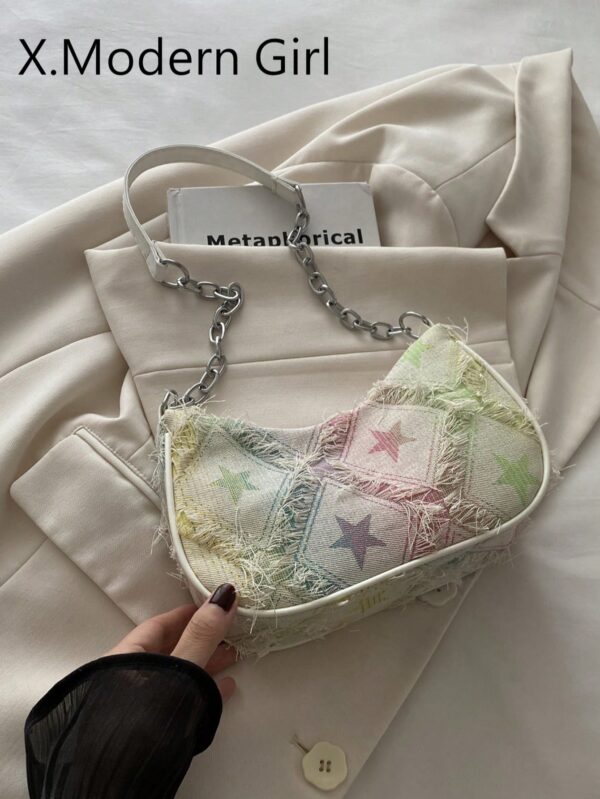 Women’s Shoulder Bag with Decorative Buckle & Chain Strap – Crossbody Hobo Bag and Wallet Set, Small/Medium Size, Perfect for Shopping, Work & Gifts - Image 8