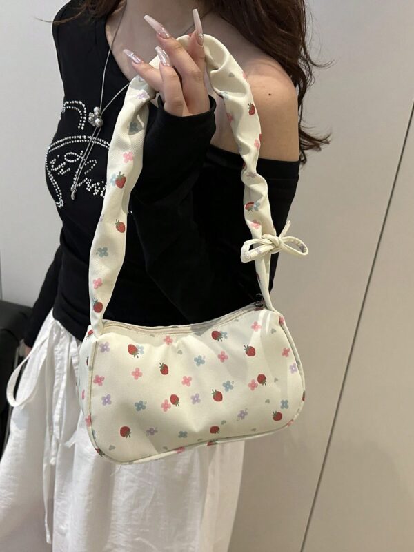 Women’s Crossbody Shoulder Bag – 2024 Ditsy Floral Handbag, Large Capacity, Casual & Minimalist Pleated Design - Image 12