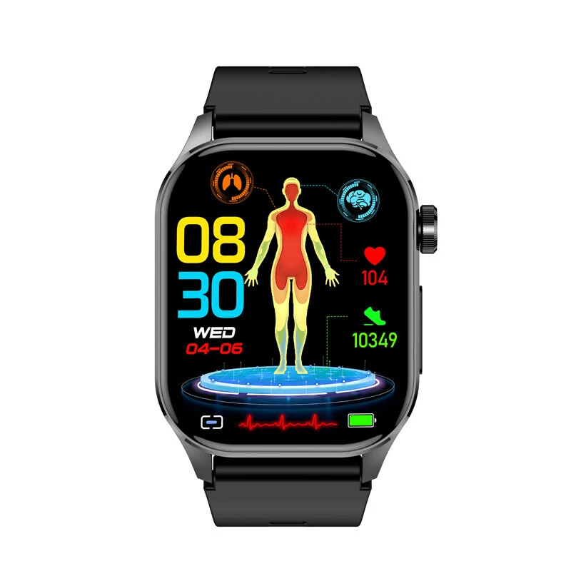 ET580 AMOLED 2.04'' Smart Watch with ECG, Blood Pressure, SpO2, Bluetooth Calls, Fitness Tracking & IP68 Waterproof - Image 6