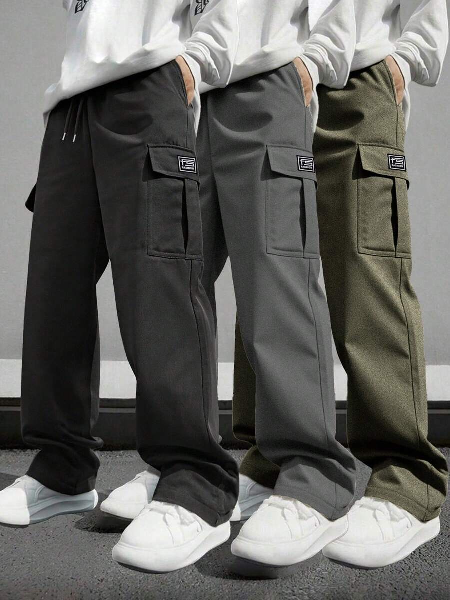 Men’s Multi-Pocket Work Pants – Outdoor Travel Sports Trousers for Fall